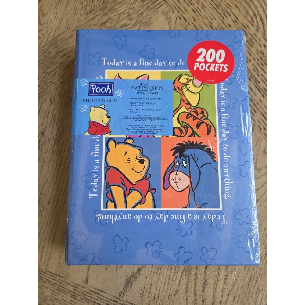 New Winnie the Pooh & Friends Holson Disney Photo Album Fine day today anything